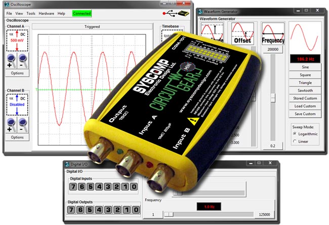 Instrumento “seis en uno” con interface USB