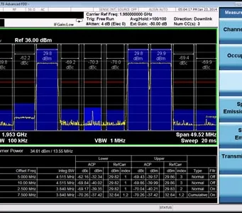 Software para medidas LTE-Advanced