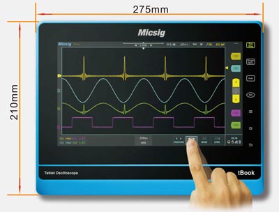 Osciloscopios en formato Tablet 