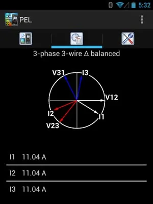 app para registradores de potencia y energía