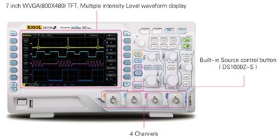 Osciloscopio de cuatro canales de 50 MHz