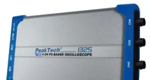 Osciloscopio con conexión USB y a red local