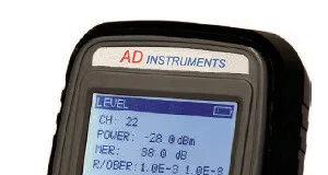 Medidor de campo DVB-C y analógico