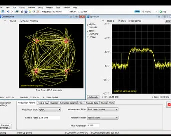 Osciloscopios con software de análisis de señal backhaul 5G