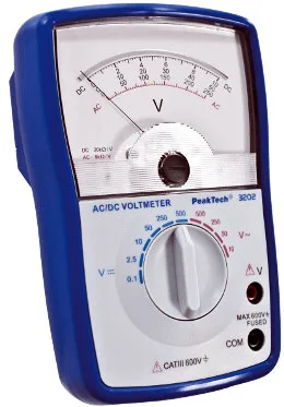 voltímetro analógico