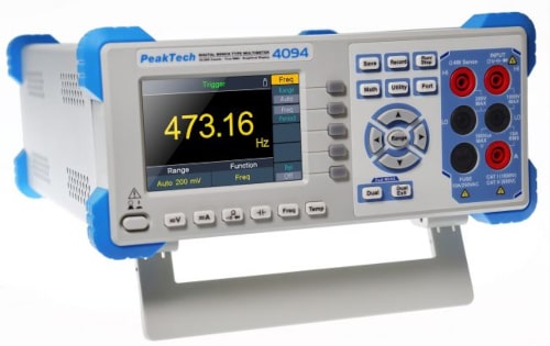 PeakTech 4094 Multímetro de mesa con pantalla de 3.7”