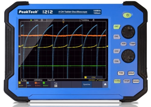 Osciloscopio PeakTech P 1212 en formato tablet