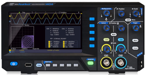 P 1404 Osciloscopio digital de 100 MHz, con dos canales y 1 GS/s