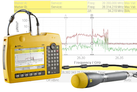 Antenas 5G downconverter para medir la radiación