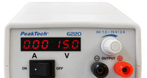 P 6220 Mini fuente de alimentación conmutada de 1,5 a 15 V y 2 ADC