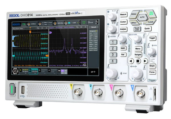 DHO800 y DHO900 Osciloscopios de 12 bits para proyectos de I+D